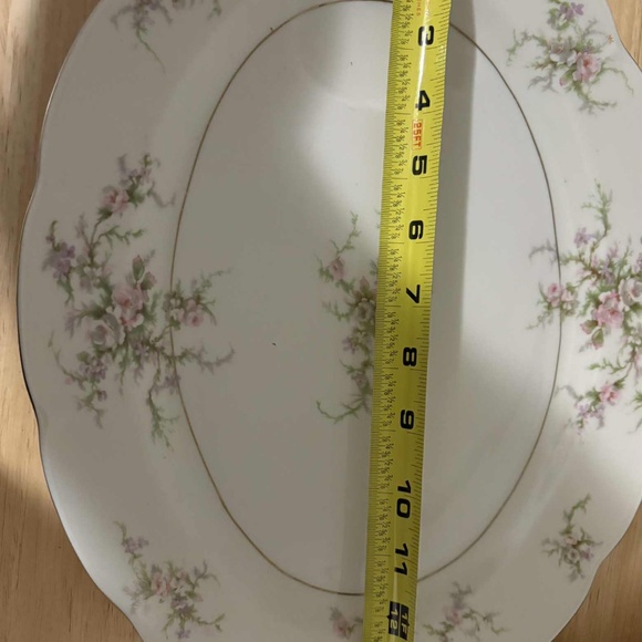 "Rosalinde" by Thomas Haviland 14" Oval Serving Platter with Juice Well - Picture 2 of 2